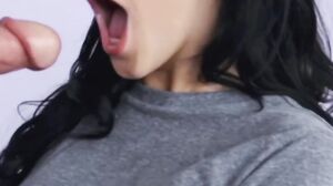 Megan Rain Kissing A Big Cock