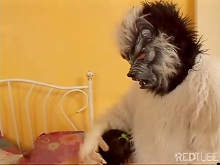 Asian Little Petite Girl Gets Caught By The Wolf