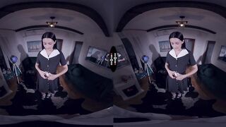 Hot Sweetheart Eva Delicate In Fishnet Bangs Hard By Stepdaddy   DarkRoomVR