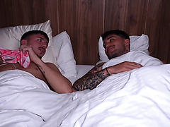 Our Greedy Stepcousin Sneaks Into Our Bed And We Share Her Creamy Holes